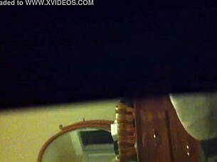 Voyeur Peeks at Juicy Hairy Pussy Close Up