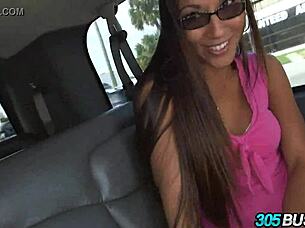 Nerdy Latina Fucks For Cash Outdoor Public Blowjob Reality