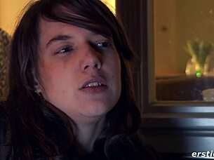 rosi fingers her smooth shaved pussy clit and nipples intimately