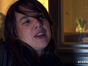 rosi fingers her smooth shaved pussy clit and nipples intimately