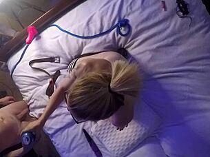 hidden cam catches mossimo and roxy dildoing on live broadcast