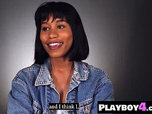 Big Ass Black MILF Masturbates Passionately Post Playboy Interview