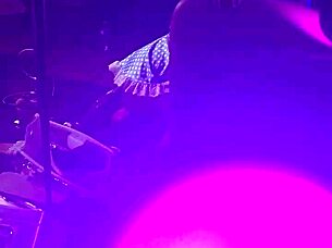 a slim thick ebony rides cowgirl showcasing her nice ass intimately