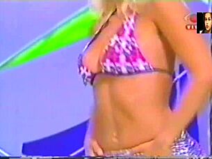 lady lu strips teasing ripping clothes in brazilian tv show