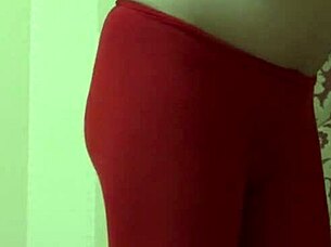 Pregnant Milf Teases in Pantyhose with Dildo on Hairy Pussy