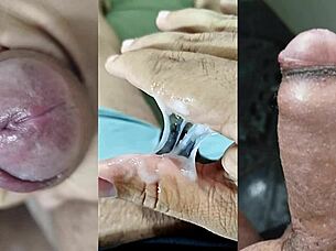 small cock phimosis cuckold compilation girlfriend masturbates pussy tits gozadas