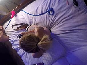 hidden cam catches mossimo and roxy dildoing on live broadcast