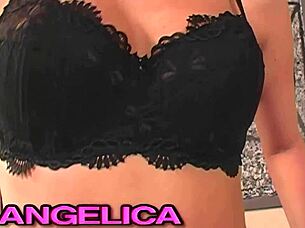 blonde milf in heels spreads ass for threesome fingering and fucking