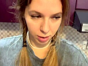 hey dormmate cum in my mouth while kitchen's empty just us two