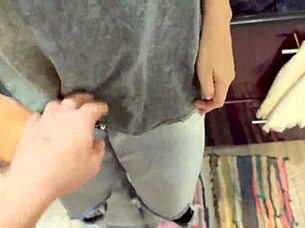 hey dormmate cum in my mouth while kitchen's empty just us two