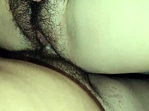 Stepsis Plays with Pussy on Bed Before Riding Cock