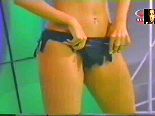 lady lu strips teasing ripping clothes in brazilian tv show