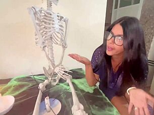 halloween orgy with juicy tits licking ass and lots of cum