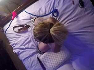 hidden cam catches mossimo and roxy dildoing on live broadcast