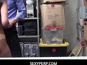 caught stealing sophia leone fucked hard by mall officer?