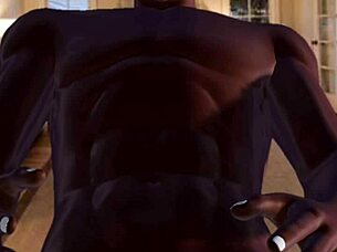 girl slurps massive monster cock in hardcore blowjob