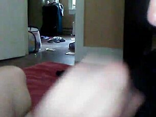 blonde gives sloppy deepthroat choking on cock spitting wet handjob