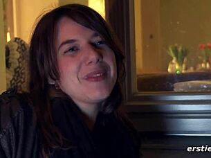 rosi fingers her smooth shaved pussy clit and nipples intimately