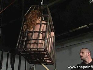 Isabel Deans Caged For Bastinado Feet Whipping Bondage Submissive BDSM Fetish