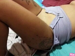 what happens after massive cumshot all over maya's big tits