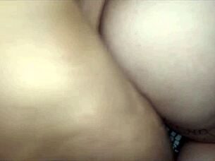 Stuck milf under mattress gets hardcore fucked by horny guy