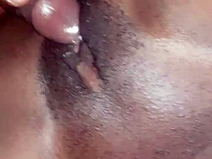 hairless babe rides massive black monster cock deep