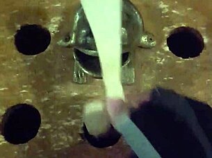 Rana, take this gloved facial fuck and creamy cumshot!