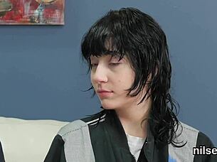 naughty cutie trembles in painful anal asylum therapy