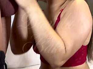 Hubby watches wife cop fucked by 30cm monster cock!