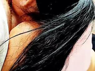 blonde amateur gives pov oral sucking and handjob on bed