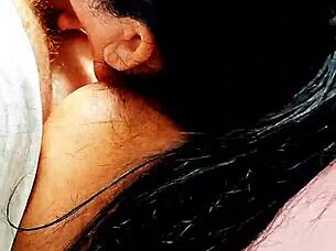 blonde amateur gives pov oral sucking and handjob on bed