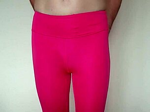 Pink leggings workout update in Misr4 part 6