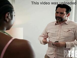 petite ebony destiny mira undresses for tommy pistol's forbidden POV fuck