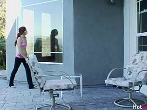 skinny redhead elle alexandra fingers sexy brunette dani daniels