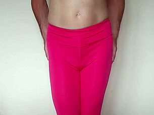 Pink leggings workout update in Misr4 part 6