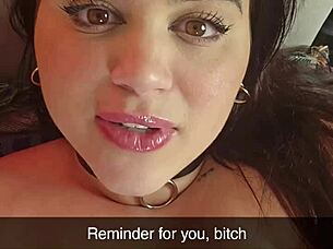 my latina ex-gf humiliates your small cock with daily snaps