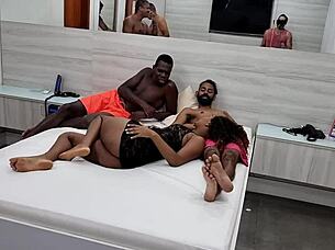 pregnant newbie backstage takes dp anal double vaginal from multiple guys