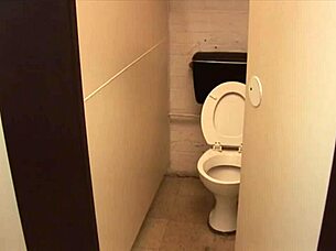 sexy milf magda GAPES her ass ANAL fucked in dirty WC