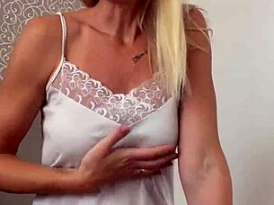 blonde beauty spreads closeup big pussy lips shaved homemade