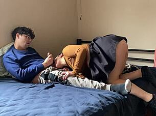 i fuck my classmate after college doggystyle blowjob fun