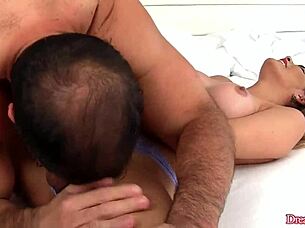 Tranny Bella Atrix Dominated with Bareback Anal Creampie