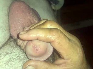 tease big balls while fingering ass for cock play