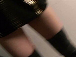 god this bitch's holey panties beg for rough cock pounding