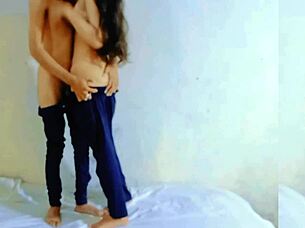 Indian college girl shares first romantic kiss and sex with boyfriend