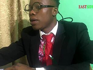 Chubby Ebony Lecturer Fucks Me Hard Before Exam Pass