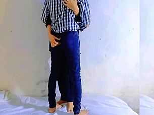 Indian college girl shares first romantic kiss and sex with boyfriend