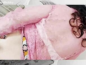 Hijab hides her wild moans as Muslim wife masturbates furiously!