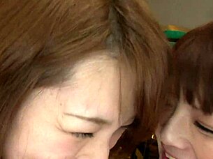 two japanese teens first lesbian lick then foursome creampie