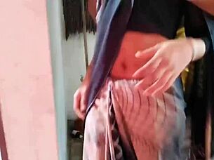 komal bhabhi sucks cock fucked rough outdoors under stairs