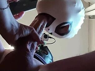 Naked milf in pantyhose heels deepthroats and swallows creampie load